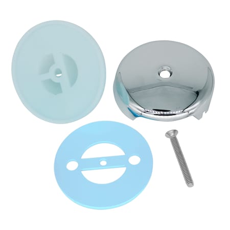 Bluevue BIG Overflow Gasket Kit with Three-Tube Silicon Gasket, Chrome BIG-3TOF-C